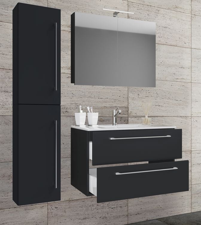 Produktbild: 4-tlg. Waschplatz Waschtisch Badinos Schublade SC