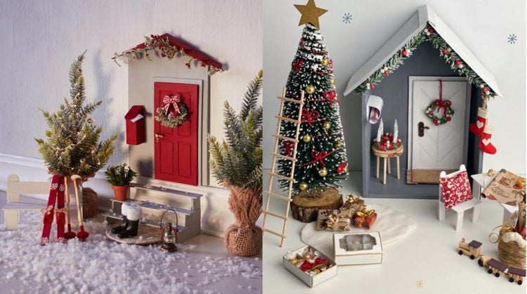 Produktbild: Weihnachtliche Wichtelt&uuml;ren. S&uuml;&szlig;e Bastelprojekte f&uuml;r zauberhaften Wichtel-Weihnachtsspa&szlig;.