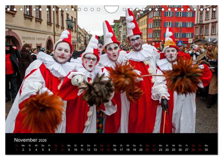 Produktbild: Die Rottweiler Fastnacht (Wandkalender 2026 DIN A4 quer), CALVENDO Monatskalender