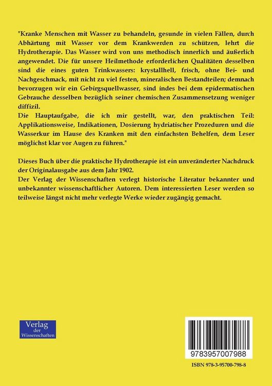 Produktbild: Kurzgefasste praktische Hydrotherapie