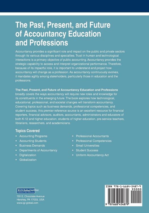 Produktbild: The Past, Present, and Future of Accountancy Education and Professions