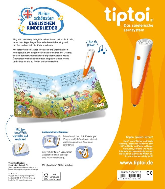 Produktbild: Tiptoi® Liederbücher - Meine schönsten englischen Kinderlieder