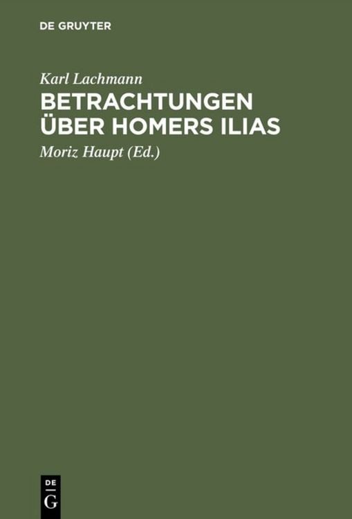 Produktbild: Betrachtungen &uuml;ber Homers Ilias