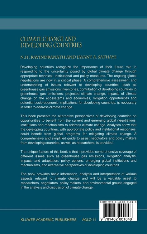 Produktbild: Climate Change and Developing Countries