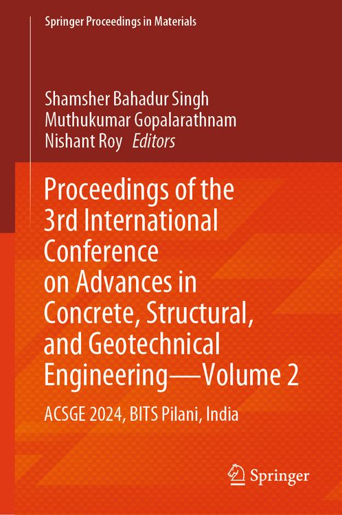 Produktbild: Proceedings of the 3rd International Conference on Advances in Concrete, Structural, and Geotechnical Engineering&mdash;Volume 2