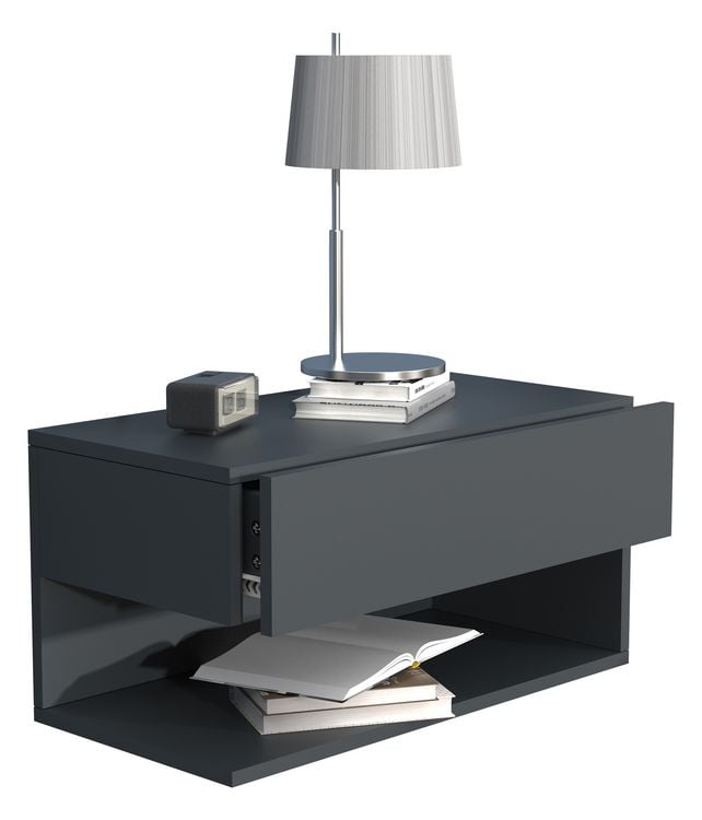 Produktbild: Wandschublade Wand H&auml;nge Nachttisch Usal XL 60cm