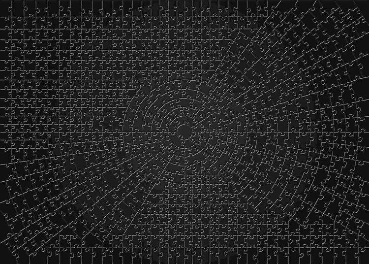 Produktbild: Ravensburger Puzzle 12000054 - Krypt Puzzle Black - Puzzle mit 736 schwarzen Teilen, tolle Herausforderung f&uuml;r Puzzlefans und Knobelfreunde ab 14 Jahren