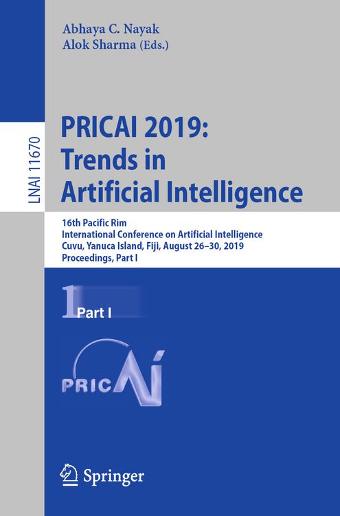 Produktbild: PRICAI 2019: Trends in Artificial Intelligence