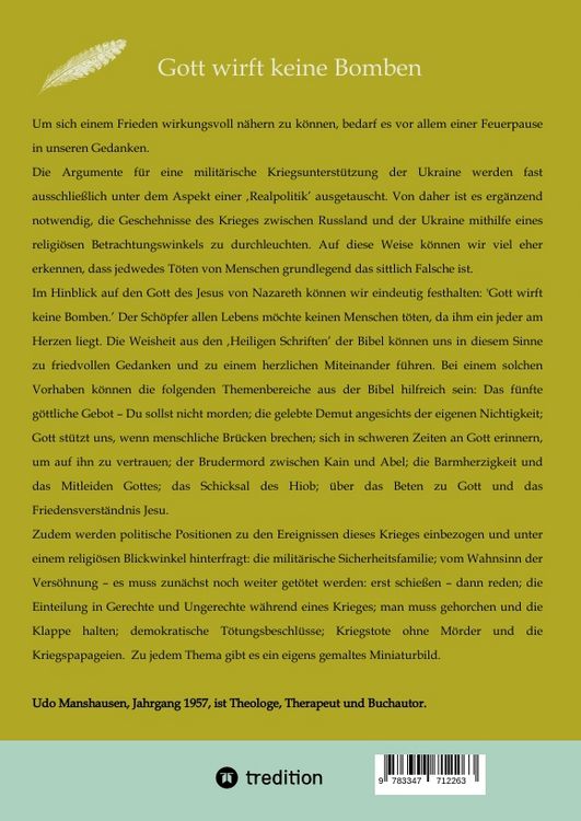 Produktbild: Gott wirft keine Bomben