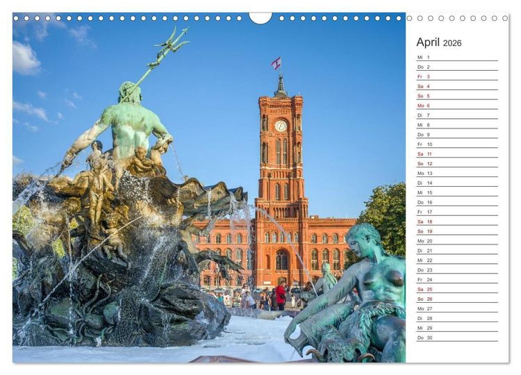 Produktbild: Berlin-Zentrum - Der Planer (Wandkalender 2026 DIN A3 quer), CALVENDO Monatskalender