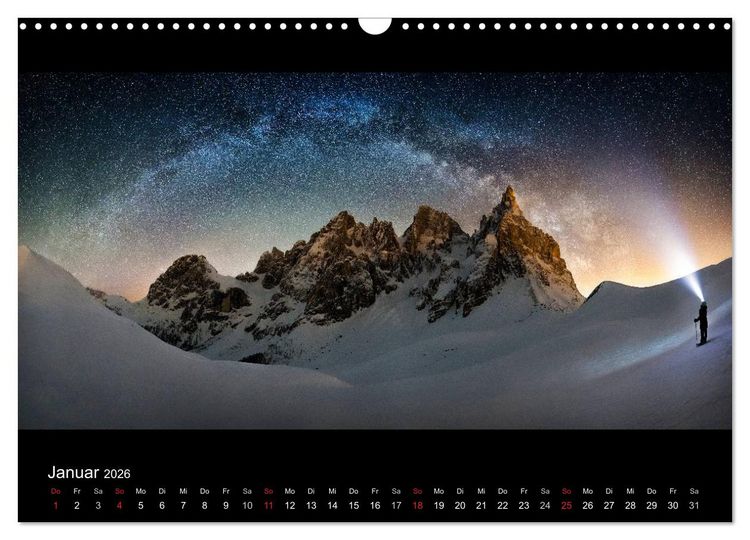 Produktbild: Sternensucher - Landschaft unter Sternen (Wandkalender 2026 DIN A3 quer), CALVENDO Monatskalender