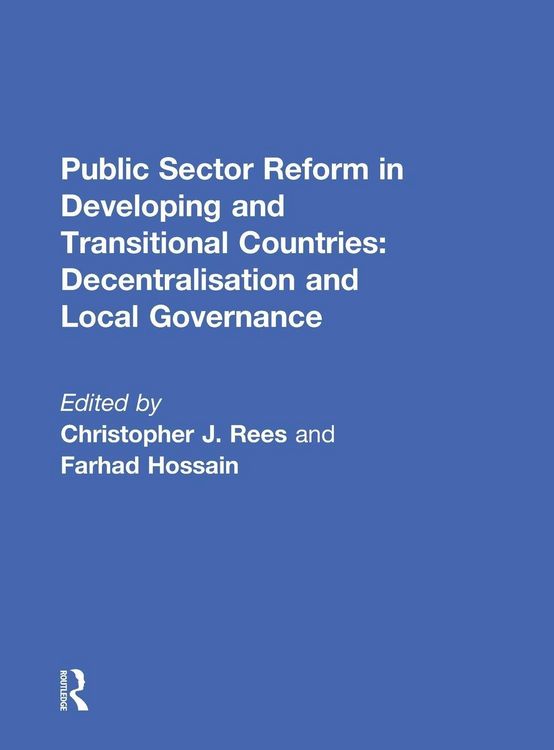 Produktbild: Public Sector Reform in Developing and Transitional Countries