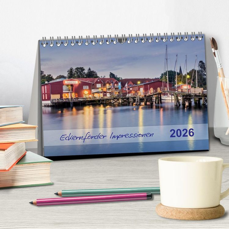 Produktbild: Eckernf&ouml;rder Impressionen (Tischkalender 2026 DIN A5 quer), CALVENDO Monatskalender