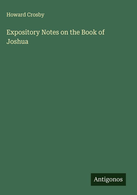 Produktbild: Expository Notes on the Book of Joshua