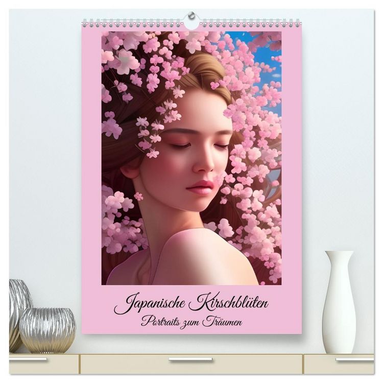 Produktbild: Japanische Kirschbl&uuml;ten - Portraits zum Tr&auml;umen (hochwertiger Premium Wandkalender 2026 DIN A2 hoch), Kunstdruck in Hochglanz