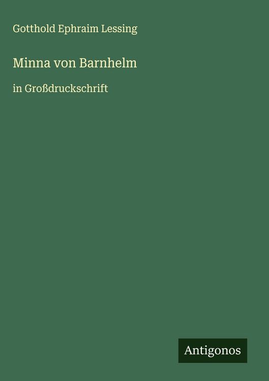 Produktbild: Minna von Barnhelm