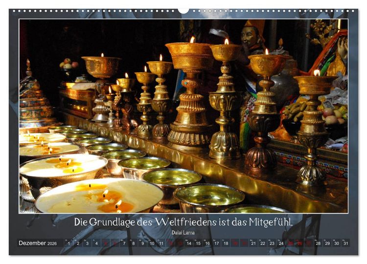 Produktbild: Facettenreiches Tibet (Wandkalender 2026 DIN A2 quer), CALVENDO Monatskalender