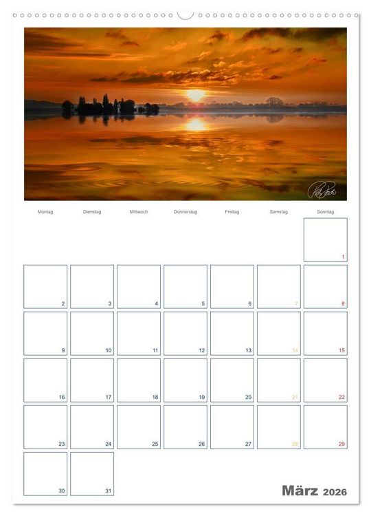 Produktbild: Am Steinhuder Meer / Planer (hochwertiger Premium Wandkalender 2026 DIN A2 hoch), Kunstdruck in Hochglanz