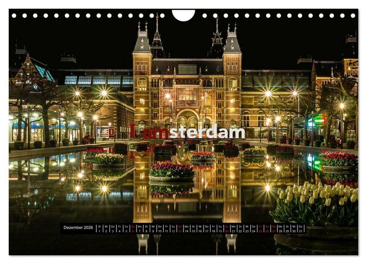 Produktbild: Amsterdam - Impressionen aus dem Grachtengordel (Wandkalender 2026 DIN A4 quer), CALVENDO Monatskalender
