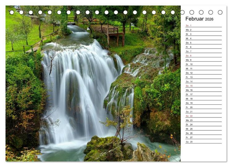 Produktbild: Kroatien - Traumhafte Landschaften und faszinierende St&auml;dte (Tischkalender 2026 DIN A5 quer), CALVENDO Monatskalender