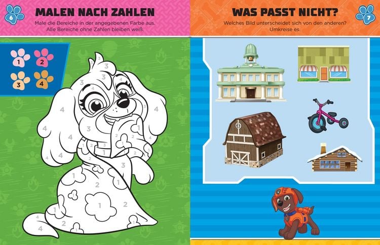 Produktbild: PAW Patrol Mein R&auml;tselbuch mit 40 Tattoos