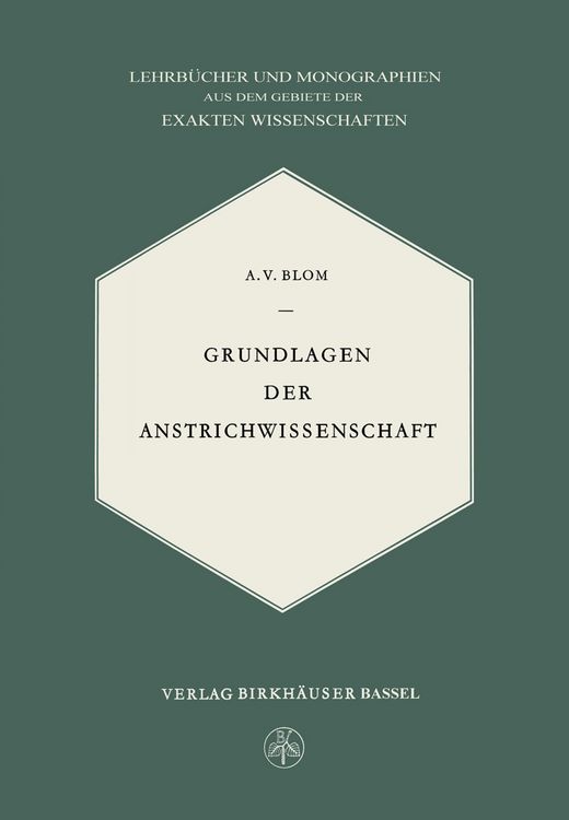 Produktbild: Grundlagen der Anstrichwissenschaft