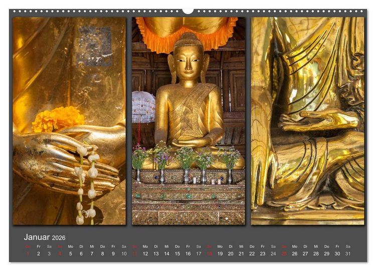 Produktbild: MEDITATION Zeit f&uuml;r mich (hochwertiger Premium Wandkalender 2026 DIN A2 quer), Kunstdruck in Hochglanz