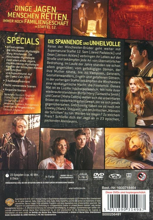 Produktbild: Supernatural - Staffel 12 [6 DVDs]
