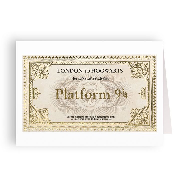 Produktbild: Hogwarts Express&trade; Ticket-Gru&szlig;karte