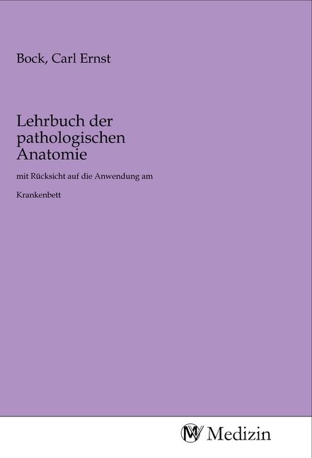 Produktbild: Lehrbuch der pathologischen Anatomie