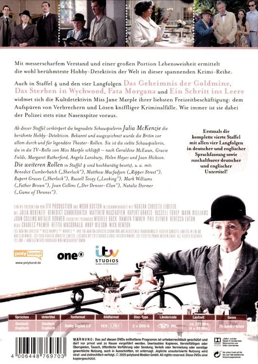Produktbild: Agatha Christie: MARPLE - Staffel 4 [2 DVDs]