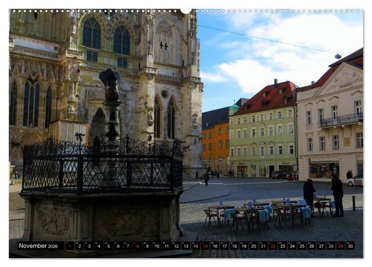 Produktbild: Regensburg erleben (Wandkalender 2026 DIN A2 quer), CALVENDO Monatskalender