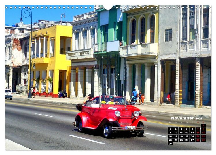 Produktbild: Pink Lady - Ford Modell A in Havanna (Wandkalender 2026 DIN A3 quer), CALVENDO Monatskalender