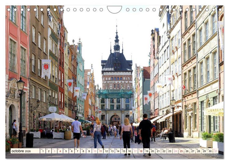 Produktbild: GDANSK - Ville portuaire de r&ecirc;ve en Pologne (Calendrier mural 2026 DIN A4 vertical), CALVENDO calendrier mensuel