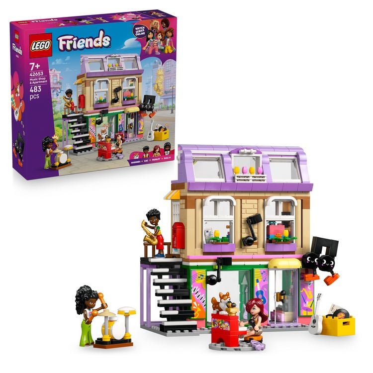 Produktbild: LEGO Friends 42653 Musikladen & Wohnung, Kinder Spielzeug