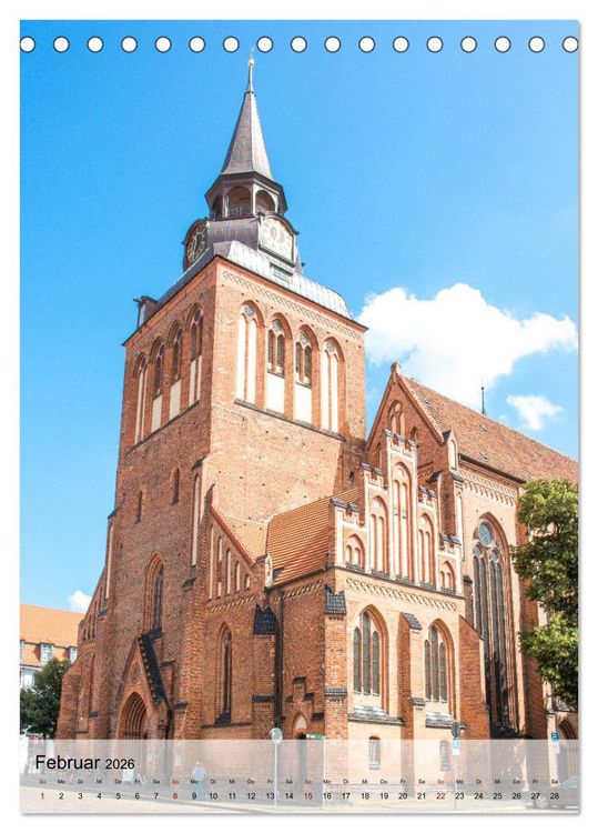 Produktbild: Historisches G&uuml;strow (Tischkalender 2026 DIN A5 hoch), CALVENDO Monatskalender