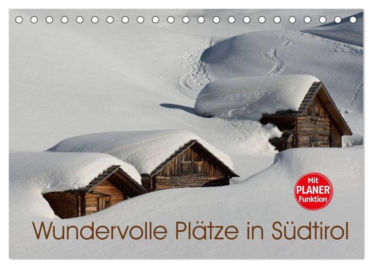 Produktbild: Wundervolle Pl&auml;tze in S&uuml;dtirol (Tischkalender 2026 DIN A5 quer), CALVENDO Monatskalender