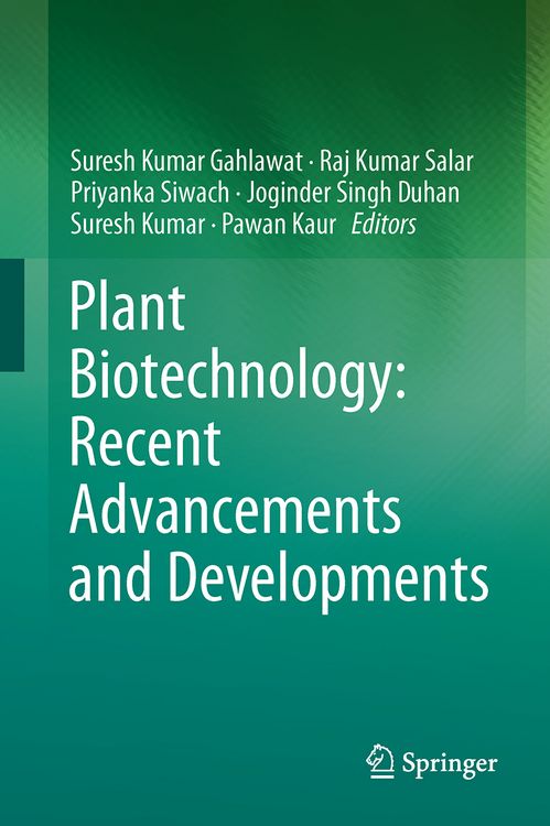 Produktbild: Plant Biotechnology: Recent Advancements and Developments