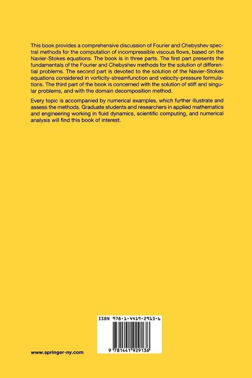 Produktbild: Spectral Methods for Incompressible Viscous Flow