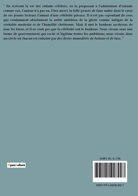 Produktbild: Vies des enfants c&eacute;l&egrave;bres de tous les temps et de tous les pays