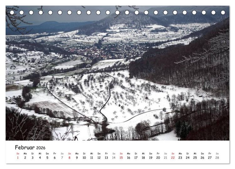 Produktbild: Impressionen von der Schw&auml;bischen Alb (Tischkalender 2026 DIN A5 quer), CALVENDO Monatskalender