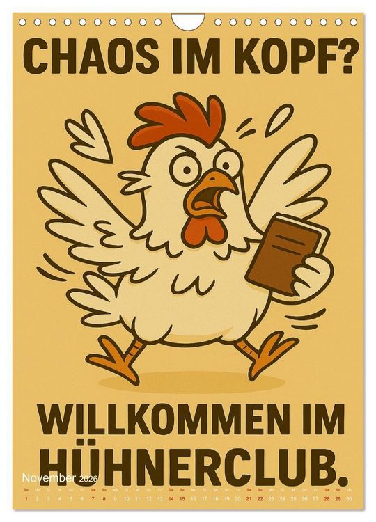 Produktbild: Tierisch eigenwillig - Weil normal langweilig w&auml;re (Wandkalender 2026 DIN A4 hoch), CALVENDO Monatskalender