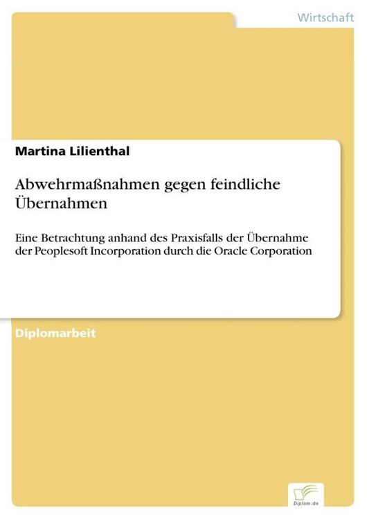 Produktbild: Abwehrma&szlig;nahmen gegen feindliche &Uuml;bernahmen