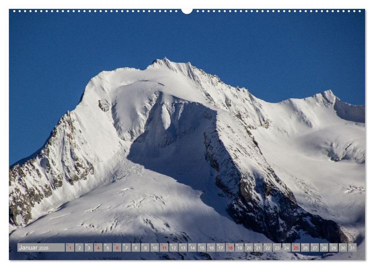Produktbild: Die Zillertaler Alpen (Wandkalender 2026 DIN A2 quer), CALVENDO Monatskalender