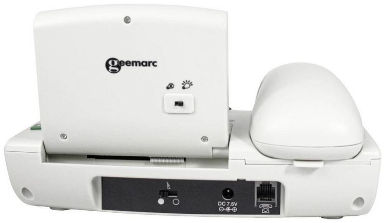 Produktbild: Geemarc Pack SERENTIES Schnurgebundenes Seniorentelefon Fallband-Sensor Beleuchtetes Display Wei&szlig;