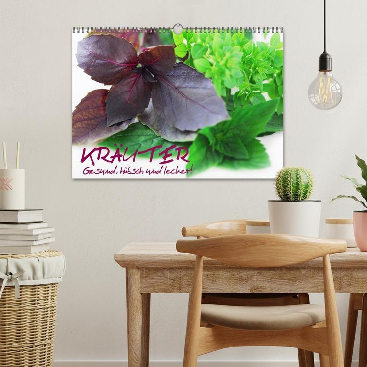 Produktbild: Kr&auml;uter - Gesund, h&uuml;bsch und lecker (Wandkalender 2026 DIN A3 quer), CALVENDO Monatskalender