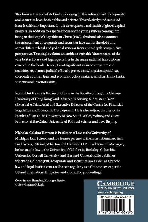 Produktbild: Enforcement of Corporate and Securities Law