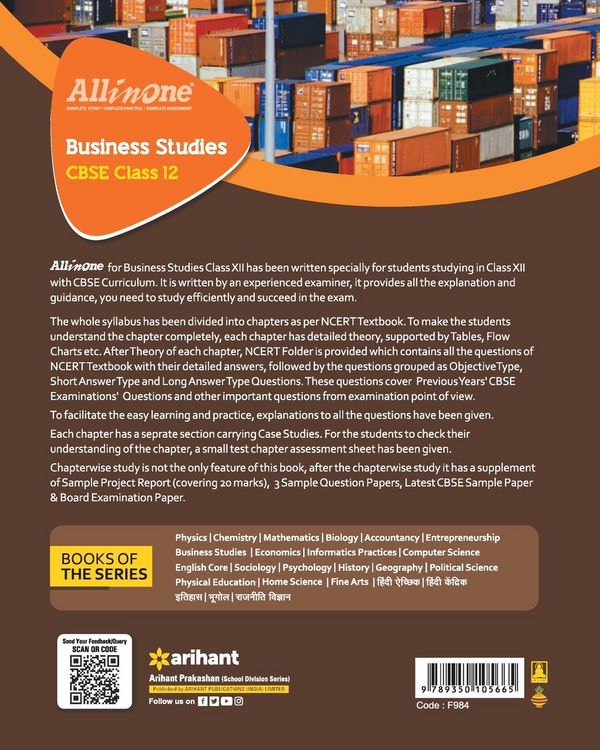 Produktbild: All In One Class 12th Business Studies for CBSE Exam 2024