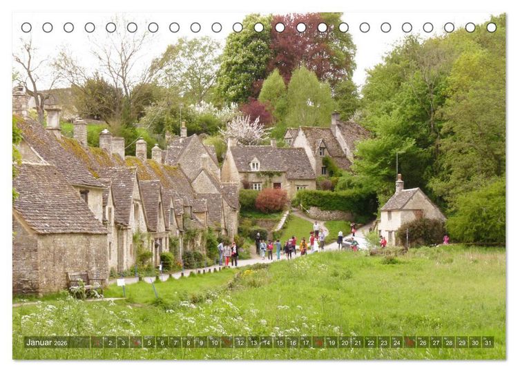 Produktbild: Malerische Cotswolds (Tischkalender 2026 DIN A5 quer), CALVENDO Monatskalender