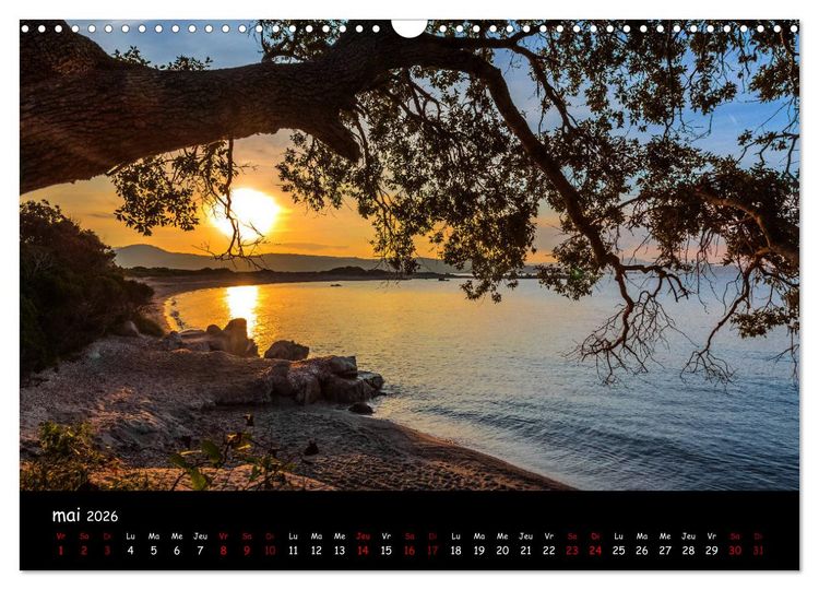 Produktbild: La Corse de plage en plage (Calendrier mural 2026 DIN A3 vertical), CALVENDO calendrier mensuel